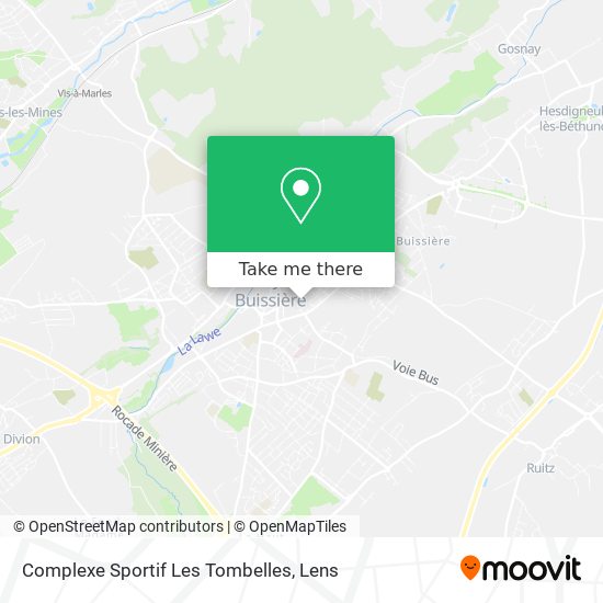 Complexe Sportif Les Tombelles map