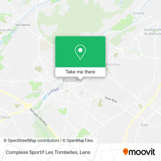 Complexe Sportif Les Tombelles map