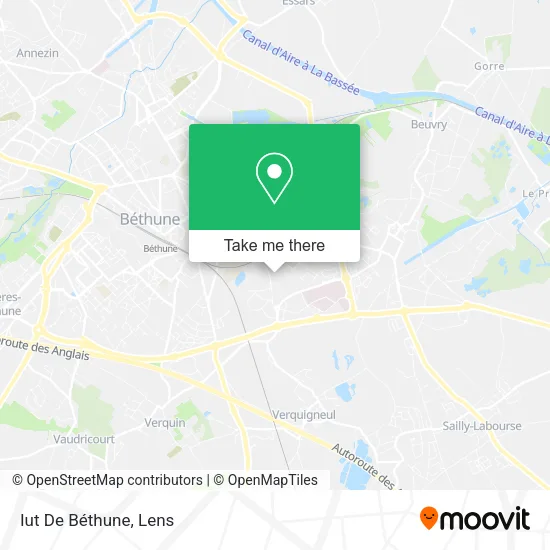Iut De Béthune map