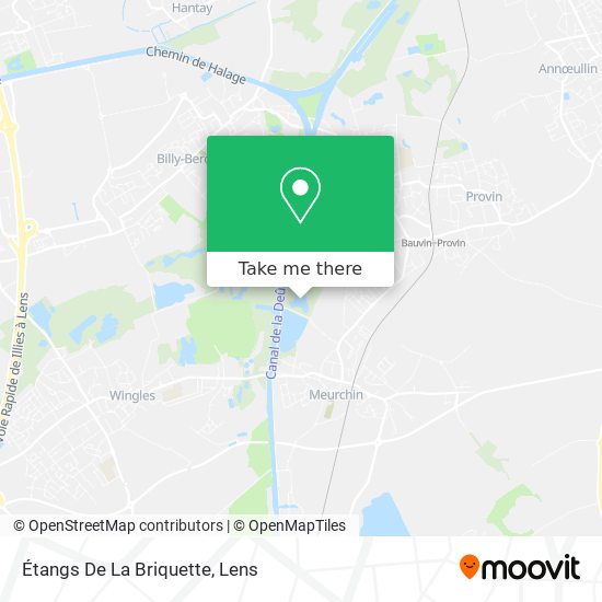 Étangs De La Briquette map