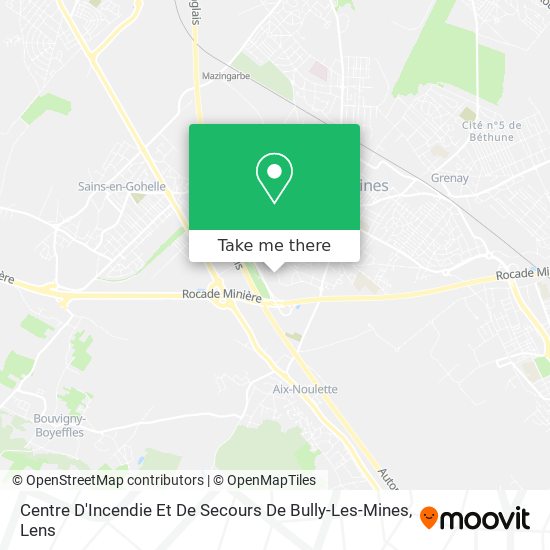 Centre D'Incendie Et De Secours De Bully-Les-Mines map