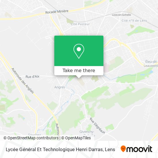 Lycée Général Et Technologique Henri Darras map