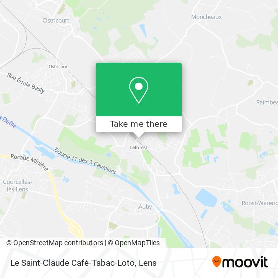 Mapa Le Saint-Claude Café-Tabac-Loto