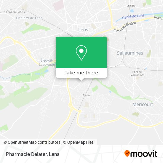 Pharmacie Delater map