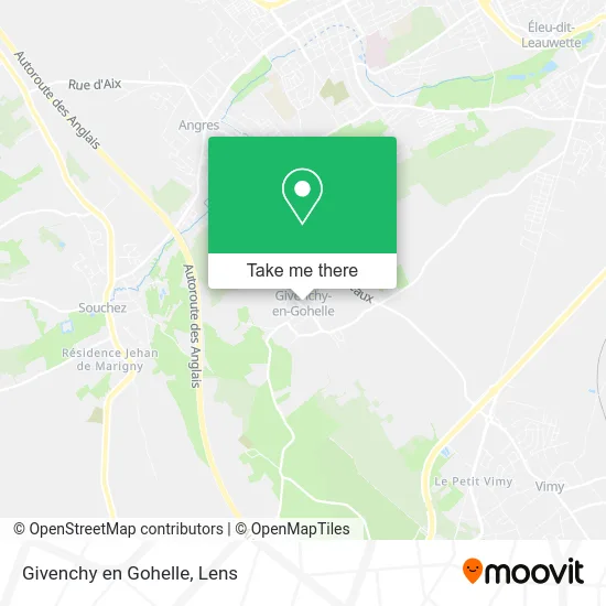 Givenchy en Gohelle map