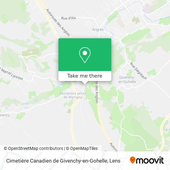 Cimetière Canadien de Givenchy-en-Gohelle map