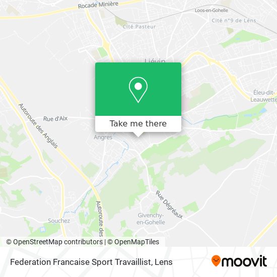 Mapa Federation Francaise Sport Travaillist