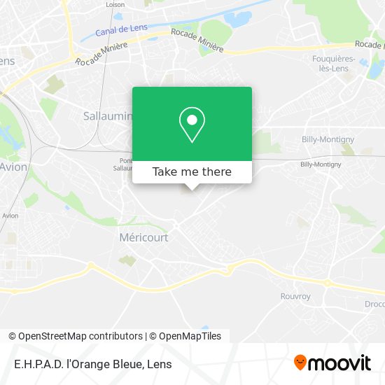 E.H.P.A.D. l'Orange Bleue map