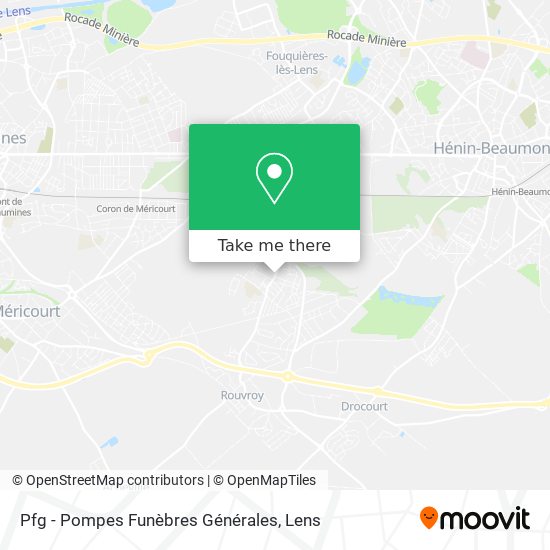 Pfg - Pompes Funèbres Générales map