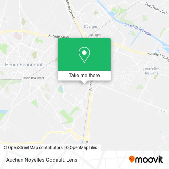 Auchan Noyelles Godault map
