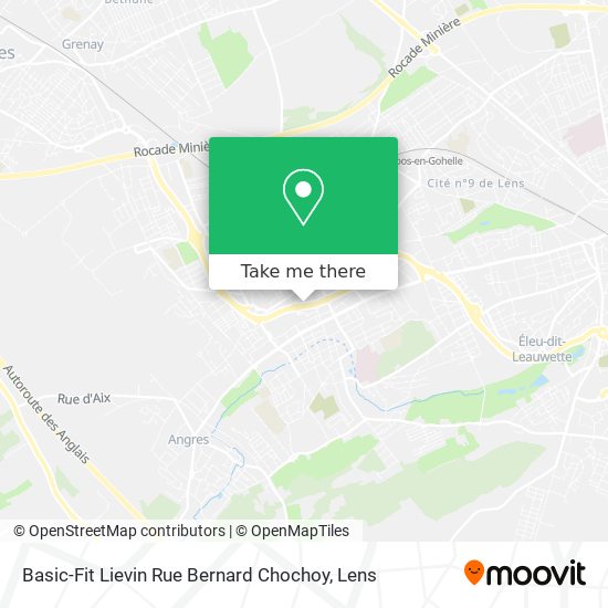 Basic-Fit Lievin Rue Bernard Chochoy map