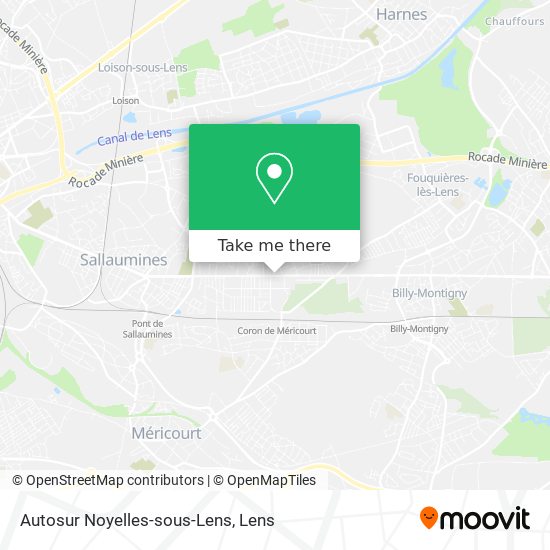 Autosur Noyelles-sous-Lens map