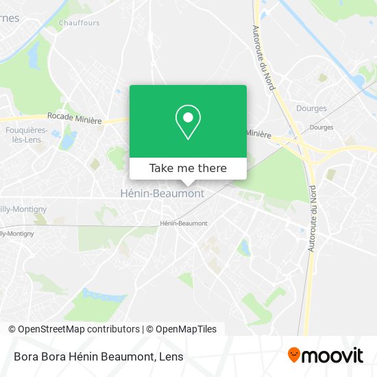 Bora Bora Hénin Beaumont map
