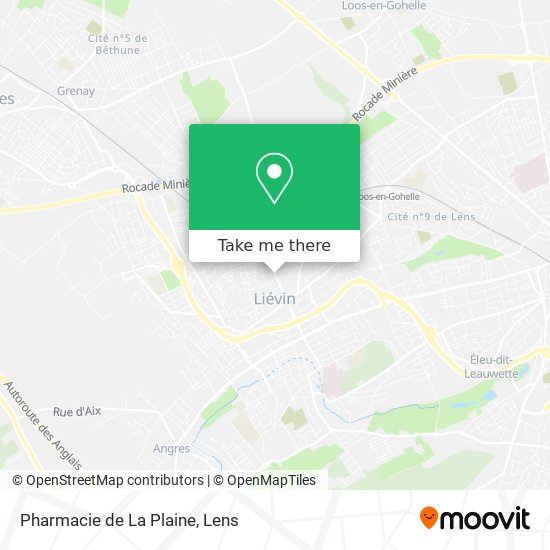 Mapa Pharmacie de La Plaine