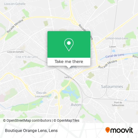 Boutique Orange Lens map