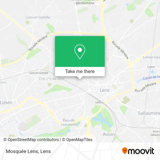 Mosquée Lens map