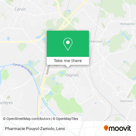 Pharmacie Pouyol-Zamolo map