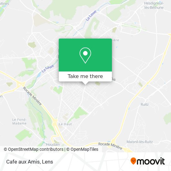 Cafe aux Amis map