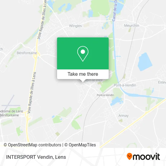 INTERSPORT Vendin map