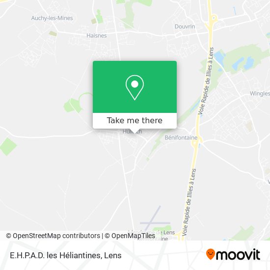 E.H.P.A.D. les Héliantines map