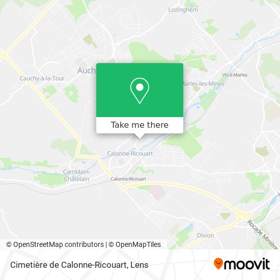 Cimetière de Calonne-Ricouart map