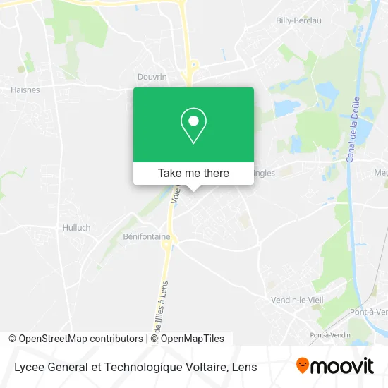 Lycee General et Technologique Voltaire map