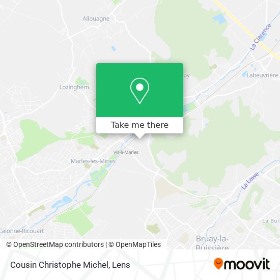 Cousin Christophe Michel map