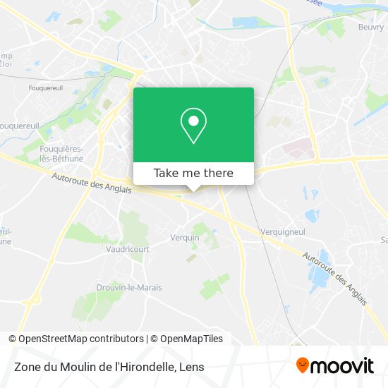 Zone du Moulin de l'Hirondelle map
