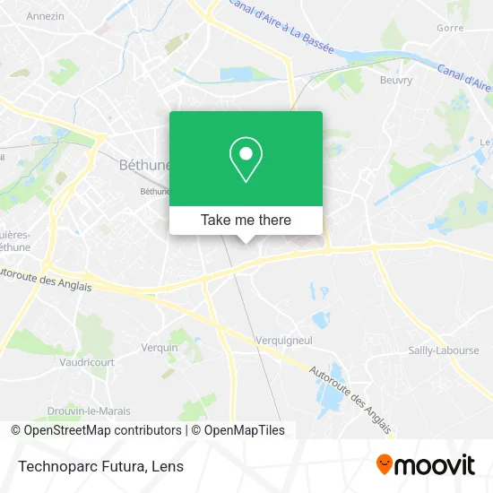 Technoparc Futura map
