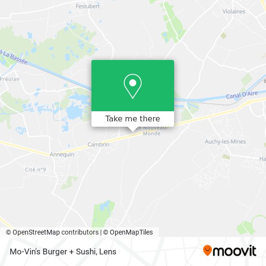 Mo-Vin's Burger + Sushi map