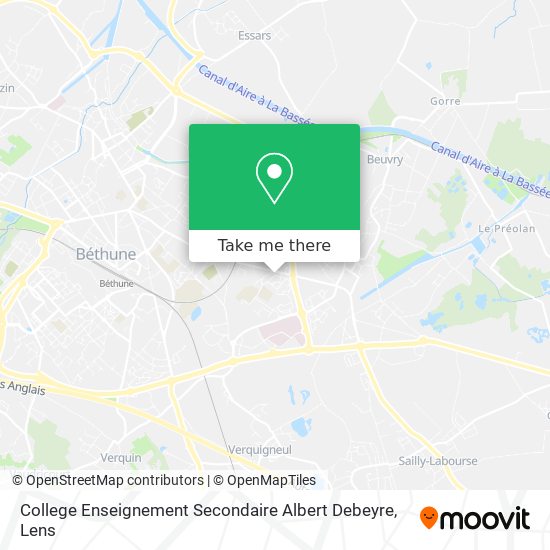 College Enseignement Secondaire Albert Debeyre map