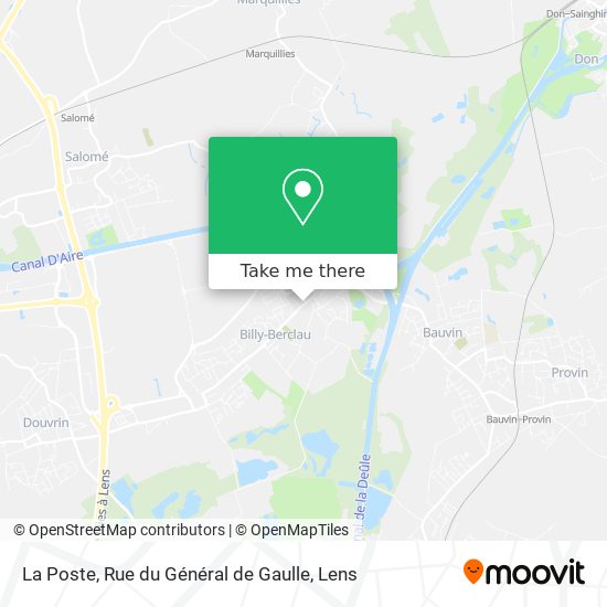 La Poste, Rue du Général de Gaulle map