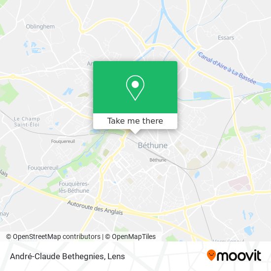 André-Claude Bethegnies map