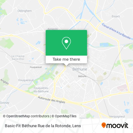 Basic-Fit Béthune Rue de la Rotonde map