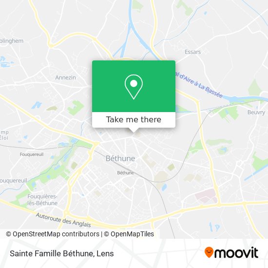 Sainte Famille Béthune map