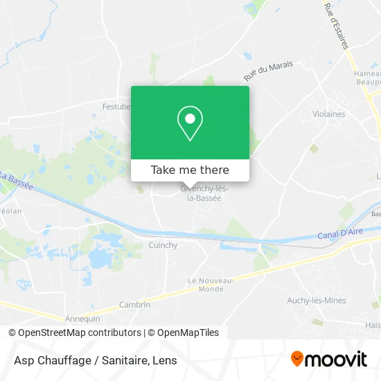 Asp Chauffage / Sanitaire map