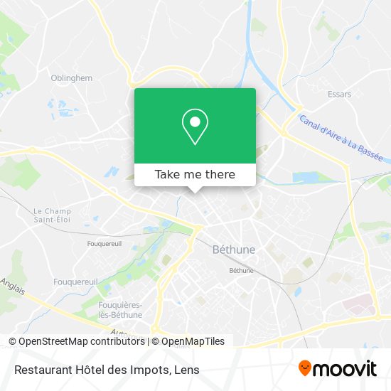 Restaurant Hôtel des Impots map