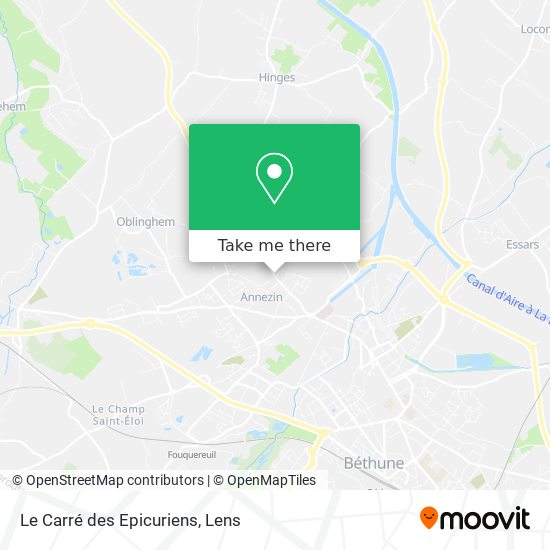 Le Carré des Epicuriens map