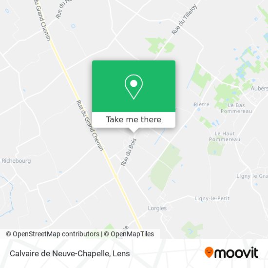 Mapa Calvaire de Neuve-Chapelle