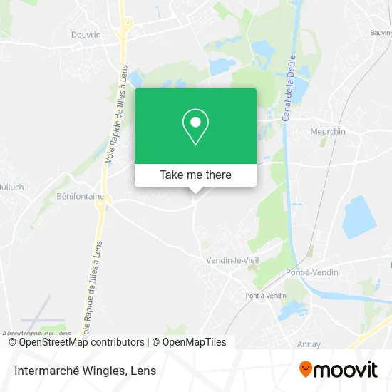 Intermarché Wingles map