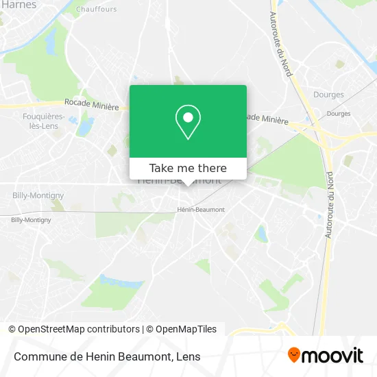 Commune de Henin Beaumont map
