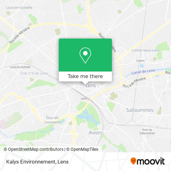 Kalys Environnement map