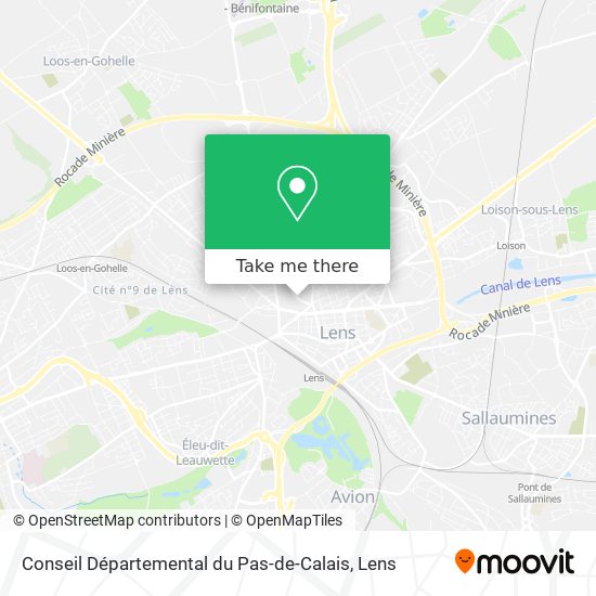 Conseil Départemental du Pas-de-Calais map