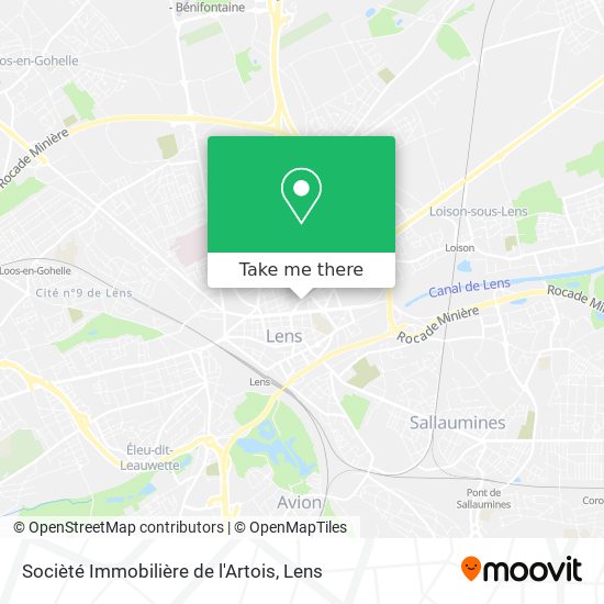 Socièté Immobilière de l'Artois map