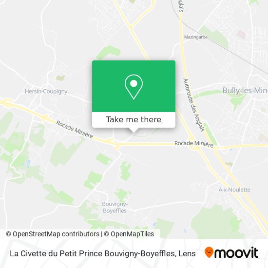 La Civette du Petit Prince Bouvigny-Boyeffles map