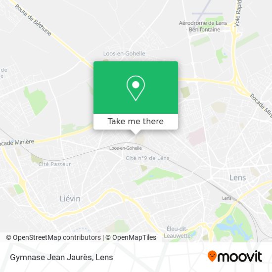 Mapa Gymnase Jean Jaurès