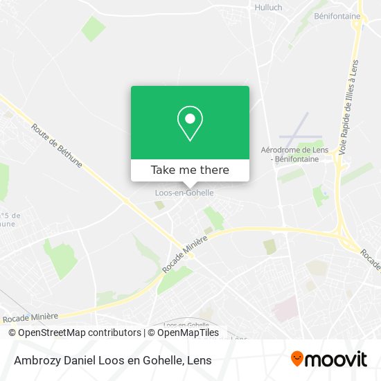 Mapa Ambrozy Daniel Loos en Gohelle