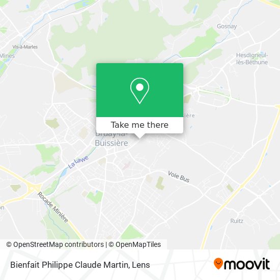 Bienfait Philippe Claude Martin map