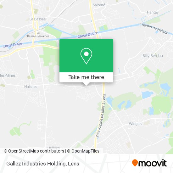 Gallez Industries Holding map