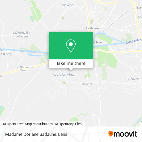 Mapa Madame Doriane Sadaune